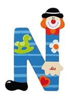 Sevi letter clown n: 10 cm (81750) - thumbnail