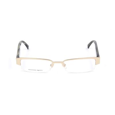 Unisex Brillenframe Alexander McQueen AMQ-4159-R2E Gouden Ø 51 mm