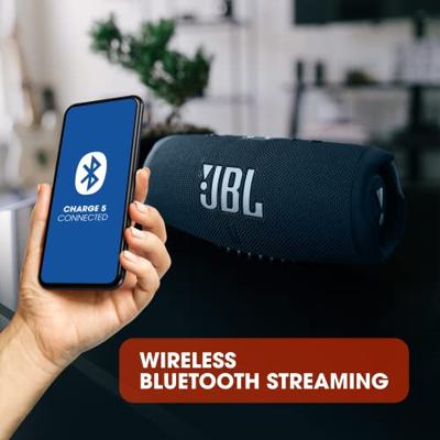 JBL CHARGE 5 Bluetooth luidspreker Outdoor, Waterafstotend, USB Blauw