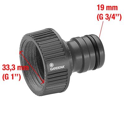 Gardena Prof-System Kraanstuk 1" - Snelle Installatie & Breed Compatibel voor Tuinirrigatie