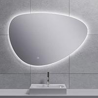 Uovo spiegel ovaal met LED, dimbaar en spiegelverwarming 100 cm - thumbnail