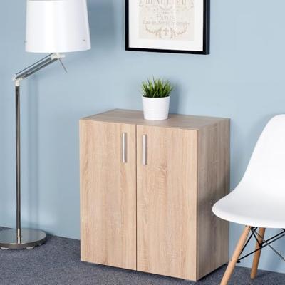 Dressoir 2 deurs Vela Eikenhout 77x30x60cm