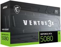 VGA MSI GeForce RTX 5080 16G VENTUS 3X OC PLUS - thumbnail