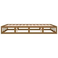 Bedframe massief hout honingbruin 150x200 cm - thumbnail
