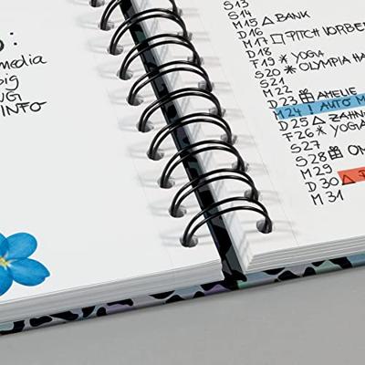 Sigel Jolie Blue Leo Love JN652 Notitieblok met spiraalrug Blanco Blauw, Lila, Zwart Aantal paginas: 120 DIN A5