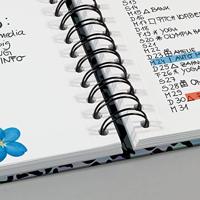 Sigel Jolie Blue Leo Love JN652 Notitieblok met spiraalrug Blanco Blauw, Lila, Zwart Aantal paginas: 120 DIN A5 - thumbnail