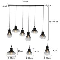 Steinhauer Hanglamp Flere Zwart - thumbnail
