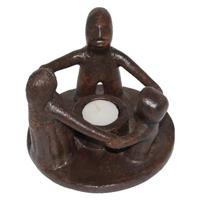 Theelichthouder Familie 3 Terracotta (Donkerbruin) - thumbnail