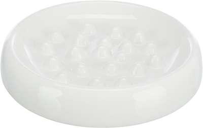 TRIXIE VOERBAK SLOW FEEDING KERAMIEK WIT 18 CM 250 ML TRIXIE VOERBAK SLOW FEEDING KERAMIEK WIT 18 CM 250 ML