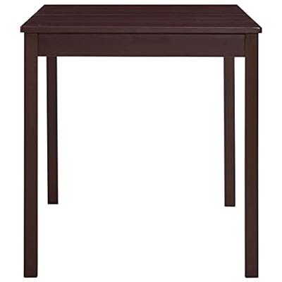 VidaXL Eettafel 140x70x73 cm grenenhout donkerbruin VidaXL Eettafel 140x70x73 cm grenenhout donkerbruin