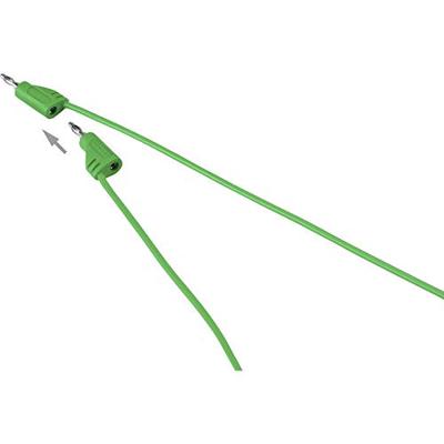 VOLTCRAFT MSB-200 Meetsnoer Banaanstekker 2 mm Banaanstekker 2 mm 0.60 m Groen 1 stuk(s)