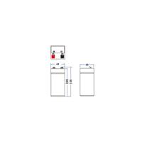 Accu loodaccu Gel AGM 4 V 4,5 Ah Green Cell accu batterij voor USV loodgel accu verzegeld lood-zuur batterij VRLA cyclivast alarminstallatie speelgoed viskas handlamp zaklampen weegschaal - thumbnail