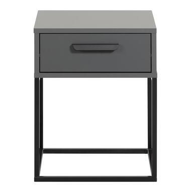 Nachtkastje Tokio - 1 lade - antraciet - Leen Bakker