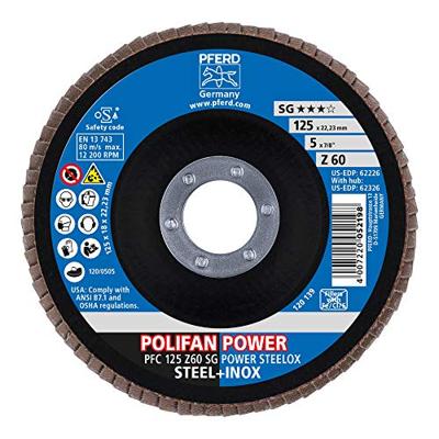 PFERD TOOLS 67786125 Z Sg Power Steelox Lamellenschijf Diameter 125 mm Boordiameter 22.23 mm 10 stuk(s) - thumbnail