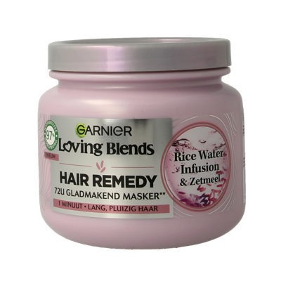 Garnier Loving blends rice water infusion haarmasker 340 Milliliter Garnier Loving blends rice water infusion haarmasker 340 Milliliter