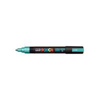 Uni-Posca Posca marker, afm pc-5m, lijndikte 2,5 mm, medium, groen metallic, 1 stuk - thumbnail