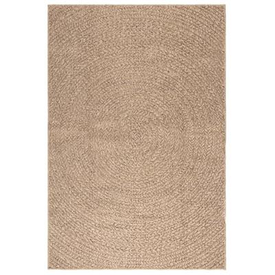 VidaXL Vloerkleed zizur binnen en buiten 120x170 cm jute look