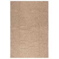 VidaXL Vloerkleed zizur binnen en buiten 120x170 cm jute look - thumbnail