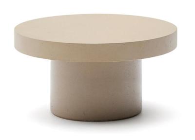 Kave Home Aiguablava salontafel Ø90 cm cement Beige