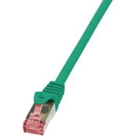 LogiLink CQ2035S RJ45 Netwerkkabel, patchkabel CAT 6 S/FTP 1.00 m Groen Vlambestendig, Snagless 1 stuk(s) - thumbnail