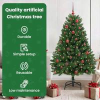 VidaXL Kunstkerstboom met 150 led groen 150 cm pvc en metaal - thumbnail