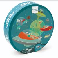 Scratch Puzzels contour puzzel ruimte - thumbnail