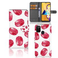 Samsung Galaxy M21 | M30s | Book Cover | Pink Macarons - thumbnail