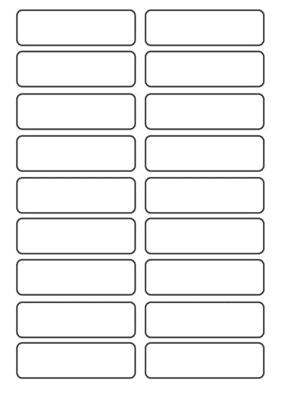 Avery Family kledingetiketten, ft 4,5 x 1,3 cm, wit, ophangbare etui met 36 etiketten