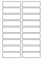 Avery Family kledingetiketten, ft 4,5 x 1,3 cm, wit, ophangbare etui met 36 etiketten - thumbnail