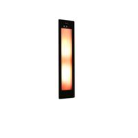 Sunshower One M Round Infrarood 140x33 cm Inbouw - Opbouw vlak of hoek Black - thumbnail
