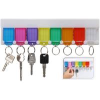 Sleutelrek met Sleutelhangers, 8st. - thumbnail