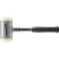 Halder Kunststofhamer | lengte 335 mm hoofd-d. 70 mm | stalen buis terugslagvrij | hard nylon wit | 1 stuk - 3377.070 3377.070 - thumbnail