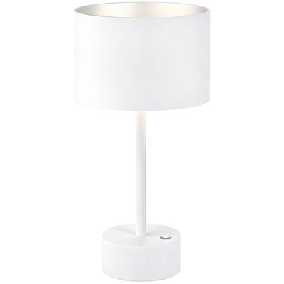 LED Tafellamp - Musterring Loop - 1 Lichtpunt van 5 Watt - Dimbaar - Aanpasbare Lichtkleur - Geheugenfunctie - Nachtlamp - Afstandsbediening - Mat Wit - Metaal