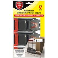 Protect Home Muizenval Plastic - Ongediertebestrijding - 3 stuks - thumbnail