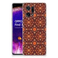 OPPO Find X5 | TPU bumper | Batik Brown - thumbnail