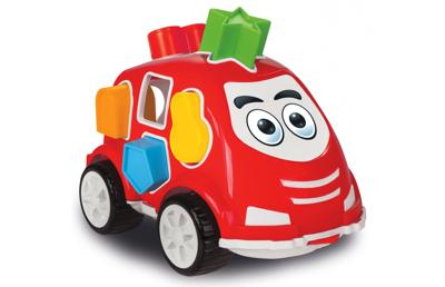 Vormauto educatief spel rood