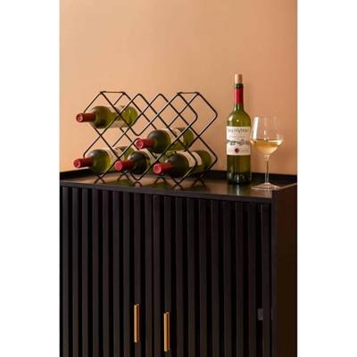 present time - Wijnrek Diamonds - Zwart - 40,5x15,5x27,5cm