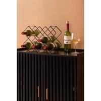present time - Wijnrek Diamonds - Zwart - 40,5x15,5x27,5cm - thumbnail