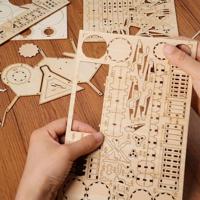 Robotime 3D Houten Puzzel Muziekinstrument Drumstel - thumbnail