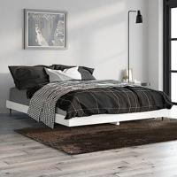 Bedframe LED massief hout wit 140x190 cm - thumbnail