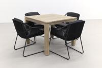 Accor antraciet/Rome grey 100 cm. - tuinset 5-delig - thumbnail