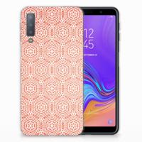 Samsung Galaxy A7 (2018) | TPU bumper | Pattern Orange - thumbnail