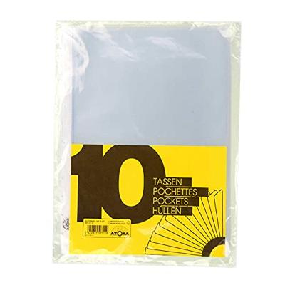 Atoma showtassen, transparant, voor A4+ schriften, set van 10 stuks