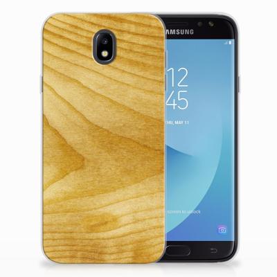 Samsung Galaxy J7 2017 | J7 Pro | Bumper Hoesje | Licht Hout