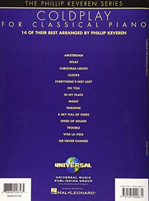 Hal Leonard - Coldplay for Classical Piano