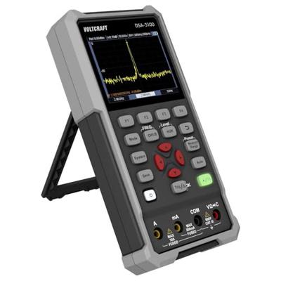 VOLTCRAFT DSA-3100 Handoscilloscoop 100 MHz 2-kanaals 500 MSa/s 8 kpts 8 Bit Handapparaat, Multimeterfuncties, Spectrumanalyzer 1 stuk(s) VOLTCRAFT DSA-3100 Handoscilloscoop 100 MHz 2-kanaals 500 MSa/s 8 kpts 8 Bit Handapparaat, Multimeterfuncties, Spectrumanalyzer 1 stuk(s)
