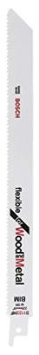 Bosch Professional S1122HF Reciprozaagblad 225mm Flexible for Wood and Metal VE=100 - 2608656034