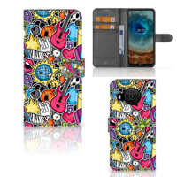 Nokia X10 | Nokia X20 | Wallet Case | met Pasjes | Punk Rock - thumbnail