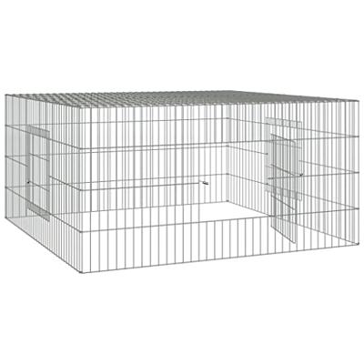 Konijnenkooi 110x110x55 cm gegalvaniseerd ijzer Konijnenkooi 110x110x55 cm gegalvaniseerd ijzer