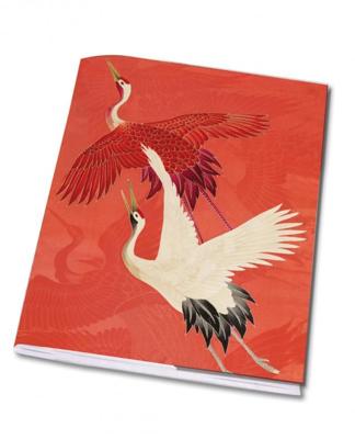 Schrift A5: Woman haori with Red and White Cranes, Collection Rijksmuseum Amsterdam Schrift A5: Woman haori with Red and White Cranes, Collection Rijksmuseum Amsterdam